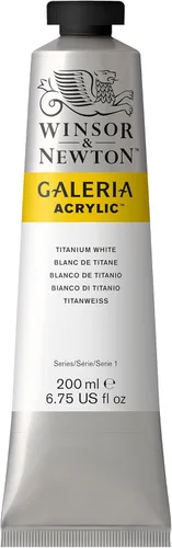 Winsor & Newton Galeria - Color acrílico, tubo de 6.8 fl oz, blanco titanio Titanio Blanco