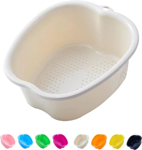 Miniatura 11 de AXLOFO® Cuenca de baño para remojar pies, bañera grande de plástico para remojar pies, cubo de baño para masajes de pies, ideal para quitar la piel