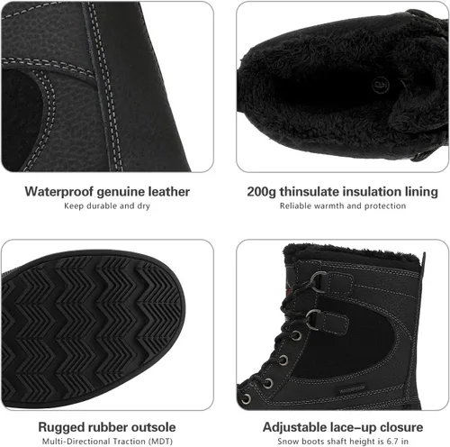Miniatura 3 de NORTIV 8 Botas de nieve impermeables para hombre