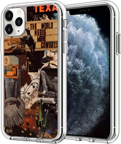 Miniatura 17 de Funda compatible con iPhone 7/8/SE del oeste, funda de collage estético retro vaquera country chic collage para hombres y mujeres, regalo a prueba