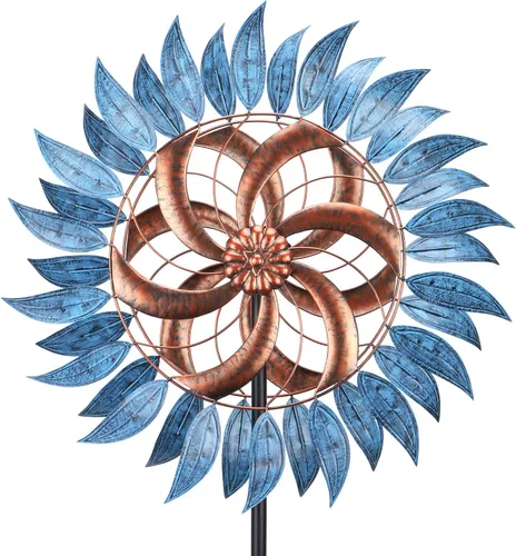 WONDER GARDEN Molino de viento – Molino de viento grande de 6.2 pies para decoración de patio, césped y jardín, para exteriores