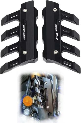TCHAU Protectores de horquilla delantera para Yamaha FZ-25 FZ25 FZ 25 Guardabarros de motocicleta, montaje de protección lateral, amortiguador Negro
