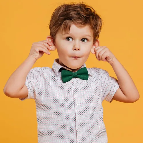 Miniatura 5 de Bskifnn Pajarita clásica de satén de color sólido para niños, corbata de lazo ajustable para niños, boda, fiesta