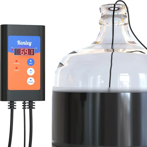 Calentador de fermentación Carboy, envoltura de calefacción Kombucha con termostato para control de temperatura, cinturón eléctrico de almohadilla