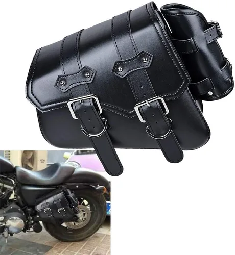 Miniatura 3 de Bolsa de equipaje para asiento monoplaza + correas de montaje para Harley Sportster XL883 XL1200