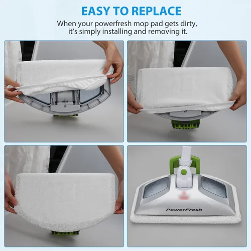 Miniatura 5 de Paquete de 6 Almohadillas de Repuesto para Trapeador de Vapor para Bissell Powerfresh Steam Mop 1940 1806 1544 2075 2685A 2181 2814 Series