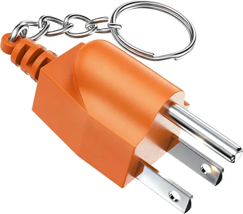 Miniatura 11 de Enchufe de conexión a tierra para generador con llavero – Adaptador portátil de unión a tierra neutra (NEMA 5-15P a 5-15R/TT-30R) para generadores