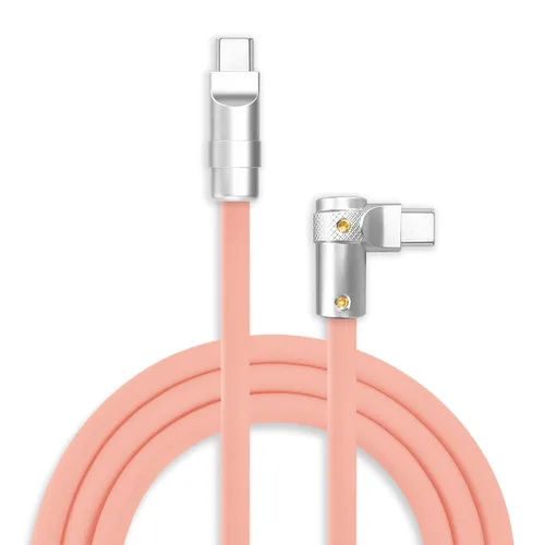 Miniatura 41 de chubbycable FlexElbow - Cable de carga rápida de 90 grados y 240 W, cable USB C en ángulo recto, cable de carga de silicona compatible con iPhone