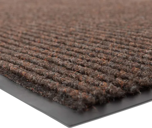 Notrax 109 Alfombra de entrada con cepillo para interior/exterior, 2' x 3', alfombra absorbente y resistente al deslizamiento para entrada, marrón,