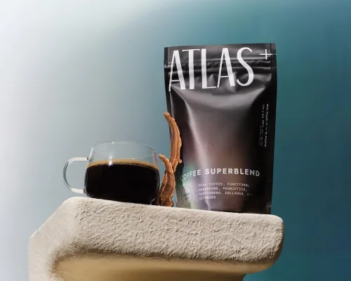 Miniatura 8 de Atlas+ Coffee Superblend - Café de hongos prémium con colágeno, probióticos, D3 y B12, melena de león, Reishi, Cordyceps, para energía