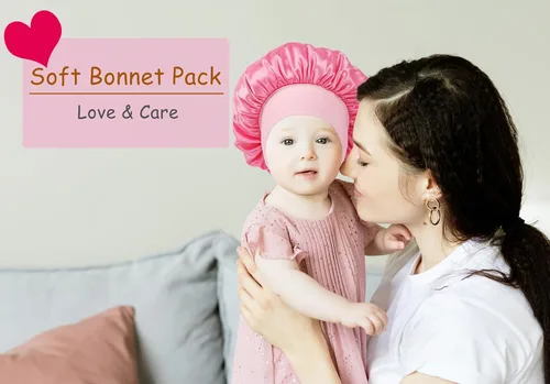 Miniatura 6 de 3 gorros de bebé para dormir, gorro de dormir para bebés, niñas, niños y niños pequeños