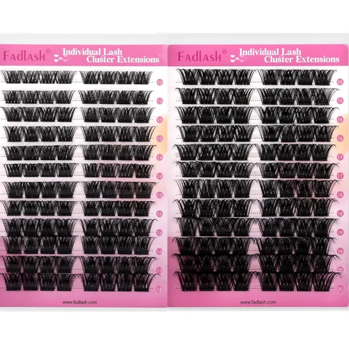 Miniatura 142 de Extensiones de Pestañas Rizo D 0.59-0.79 pulgadas Bandeja Mixta Seda Extensiones de Pestañas Clásicas Suministros Extensiones de Pestañas