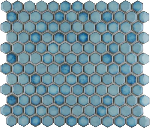 Miniatura 3 de Merola Tile Hudson - Azulejo de porcelana hexagonal de 1 pulgada (11-7/8 x 13-1/4 pulgadas)