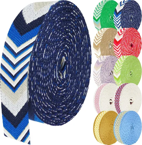 Miniatura 38 de 1.5 pulgadas Correa de nailon con patrón, correas de cinturón de nailon, correas para bolso, correas para mochila, cinturón de nailon