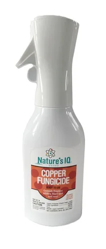 Nature's IQ Fungicida de cobre. Innovadora tecnología de niebla en aerosol. Controla el moho polvoriento, la mancha negra y el óxido. Para usar en