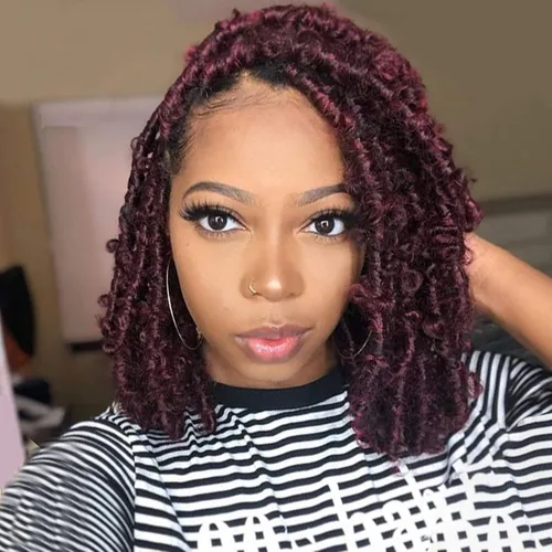 Miniatura 58 de Beyond Beauty Cabello de Ganchillo Spring Twist 90 hebras 8 pulgadas Spring Twists Esponjosas Trenzado, Trenzas de Ganchillo Spring Twist Bomb Twist