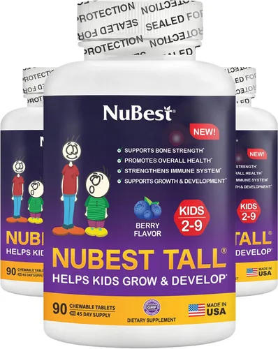 Miniatura 10 de NuBest Tall Kids - Ayuda a los niños a crecer y desarrollarse saludablemente - Apoyo a la inmunidad y la fuerza ósea - Multivitaminas y minerales