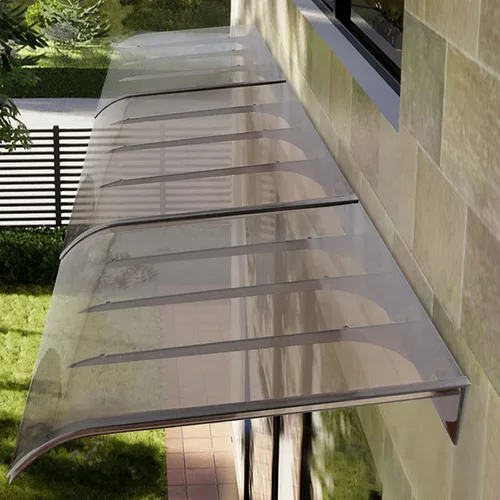 Miniatura 4 de Toldo para exteriores, toldo para puerta delantera, toldo para jardín con tablero de policarbonato, resistente a los impactos, protección contra