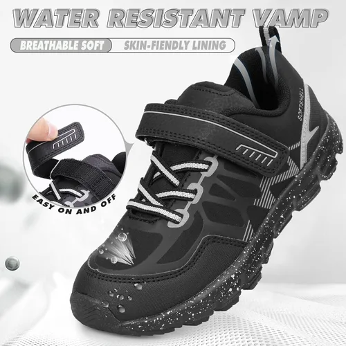 Miniatura 2 de UOVO Botas de senderismo resistentes al agua para niños, zapatos para caminar al aire libre, antideslizantes, al tobillo, zapatos deportivos