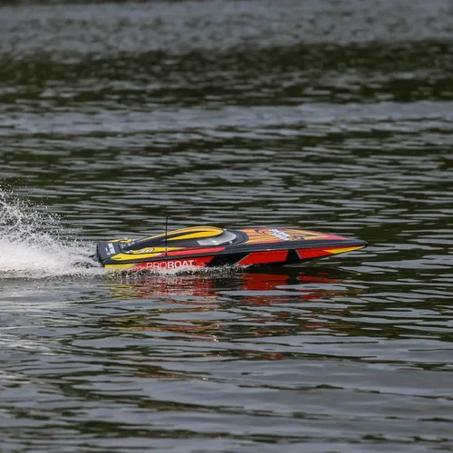 Miniatura 4 de Pro Boat Sonicwake V2 36 "Autoreducido sin escobillas RC Boat Deep-V RTR Baterías y cargador no incluido negro PRB08032V2T1