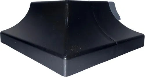 Miniatura 6 de JMSteelLLC - Falda de plástico entrelazada para poste de 2 x 2 pulgadas para poste y 4.5 x 4.5 pulgadas para base. (4 unidades, 2 pares)