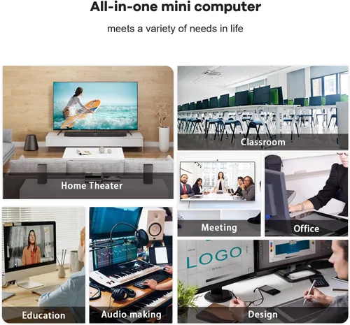 Miniatura 7 de Mini PC SER5 MAX de Beelink, AMD Ryzen 7 6800U (hasta 4.7 GHz, 8C/16T), Mini Computadora con 24GB LPDDR5 RAM 500GB PCIe 4.0 x4 SSD, triple pantalla
