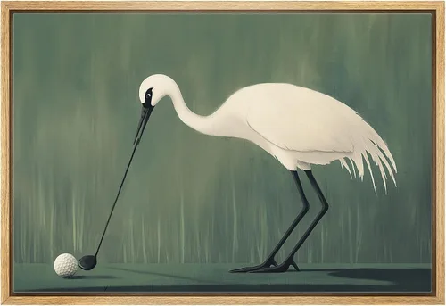 Miniatura 29 de wall26 Lienzo enmarcado para pared, acuarela, azul pastel, garza, galápagos, aves, animales, ilustraciones de naturaleza salvaje, arte moderno