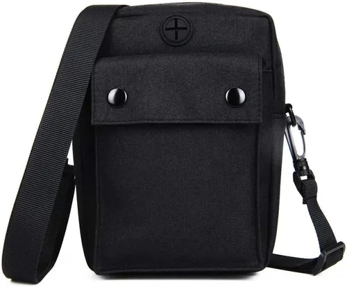 Bolsa portátil para reproductor de CD, impermeable, portátil, de lona, con correa, compatible con reproductores de CD de 7.9 x 7 x 2 pulgadas