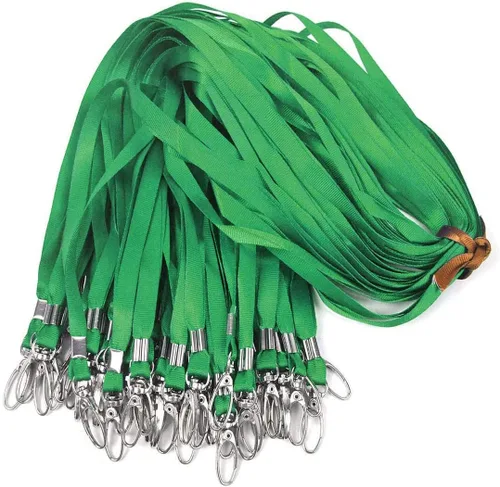 Miniatura 12 de Bird Fiy 50 cordones azules de nailon a granel para insignias de identificación, cordones de insignia, ganchos giratorios, clips ideales