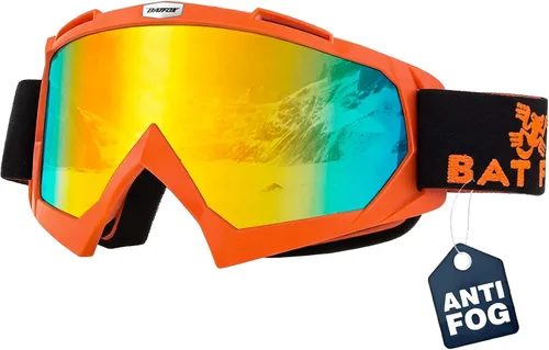 Miniatura 11 de Gafas de esquí antivaho OTG para adultos y niños, gafas de snowboard con 100% protección UV y ajuste antideslizante para esquí