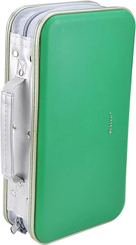 Miniatura 16 de Billetera para CD y DVD, capacidad de 96 unidades, resistente, resistente, almacenamiento de DVD, carcasa dura, soporte para disco de CD, funda