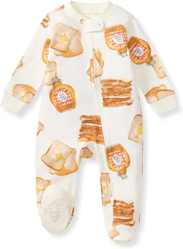Miniatura 245 de Burt's Bees Baby - Pijama de una pieza para bebé, mameluco para dormir y jugar, algodón 100% orgánico, cremallera frontal