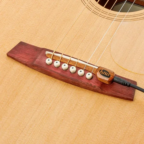 Miniatura 4 de KNA SG-1 Pastilla piezoeléctrica montada en puente para guitarra acústica, cuerda de acero, tono natural, país, folk, rock, ligero, desmontable