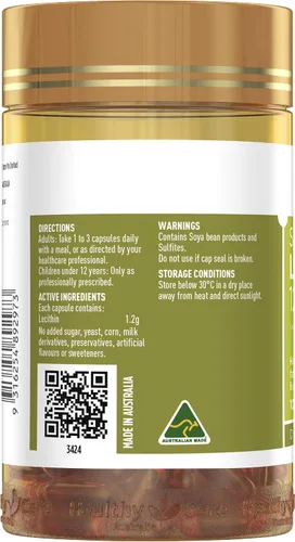 Miniatura 3 de Healthy Care Lecitina 1200mg 100caps