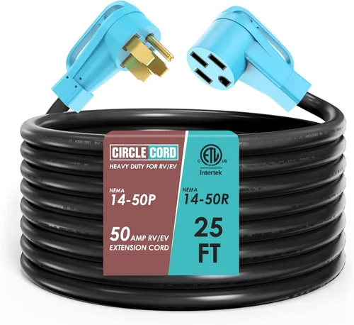 Miniatura 8 de CircleCord Cable de alimentación para caravana de 30 amperios de 36 pies con bloqueo giratorio, resistente calibre 10, 3 cables, STW de cobre puro