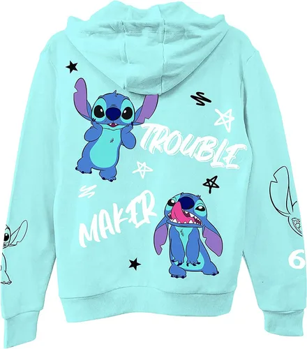 Miniatura 2 de Disney Sudadera con capucha Lilo and Stitch para mujer, diseño clásico de Lilo y Stitch