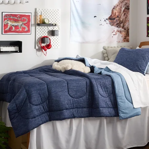 Miniatura 425 de Bedsure Juego de edredón Twin/Twin XL, ropa de cama suave beige para todas las estaciones, juego de cama teñido catiónico, 2 piezas, 1 edredón