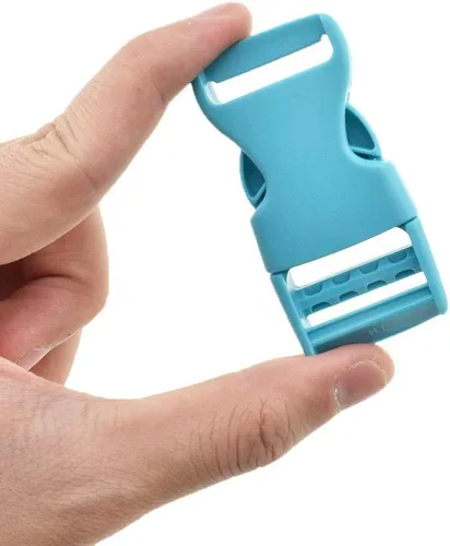 Miniatura 7 de Hebilla de liberación lateral rápida plana de 1 pulgada de ancho paquete de 8 unidades de un lado ajustable, 1 pulgada Multicolor2-8p