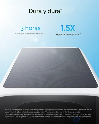 Miniatura 2 de eufy Security SoloCam S220 Paquete de 2 cámaras, cámara de seguridad solar, cámara inalámbrica para exteriores, alimentación continua, resolución