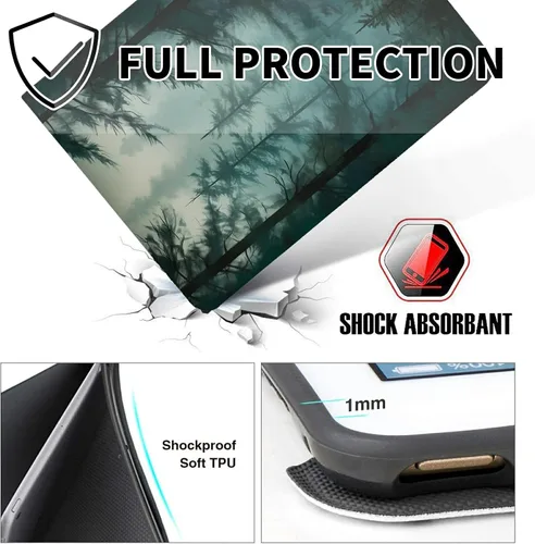 Miniatura 132 de Funda para tablet Fire 7 (12ª generación, versión 2022), delgada, a prueba de golpes, delgada, de piel sintética, con función de apagado/encendido