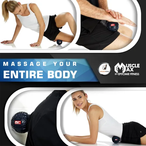 Miniatura 3 de Epitomie Fitness Muscle Max Pelota de Masaje - Pelota de terapia para masaje de puntos gatillo - Masajeador de tejido profundo para liberación Azul