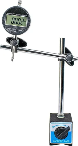 Miniatura 6 de HFS Soporte de base magnética R para indicador de dial de 132 lbs/60 kg Agujero de sujeción máximo de 0.315 in