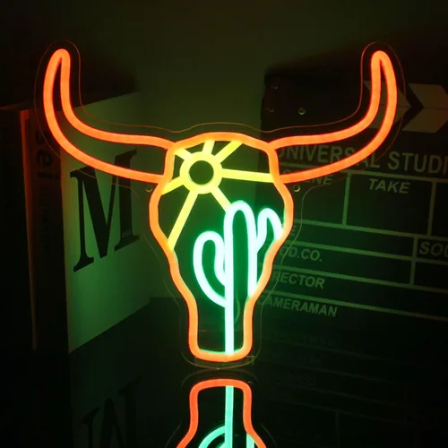 Miniatura 11 de Letrero de neón de helado rosa y blanco Sundae, luces LED de neón, letreros de cupcake de neón para decoración de pared de negocios, letreros LED