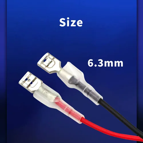 Miniatura 5 de 30 terminales de crimpado de doble cabeza de 0.248 in con funda aislante con alambre rojo + negro hembra pala kit surtido de empalme rápido 11.82