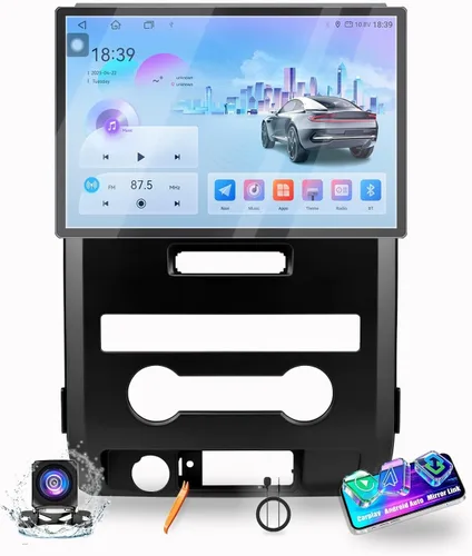 Miniatura 10 de Para Ford F-150 Raptor 2009-2014 AUTO AC Car CarPlay Android Navegación Automática Estéreo GPS Radio Cámara Pantalla 13.1 "QLED Pantalla Táctil