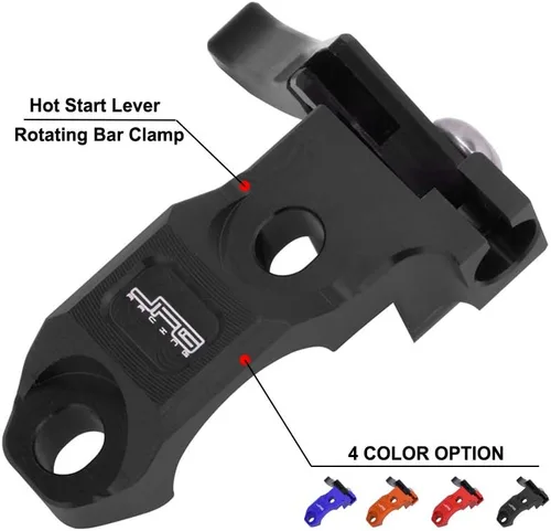 Miniatura 2 de AnXin Palanca de Arranque en Caliente con Abrazadera Giratoria CNC para CR CRF XR KDX KLX KX DRZ RM RMZ TTR WR YZ Motocicleta Dirt Pit Bike - Negro