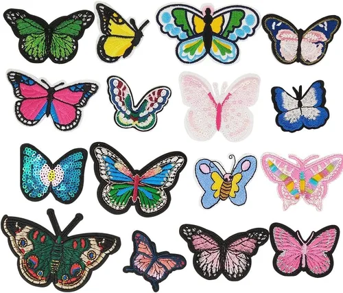 24 piezas de insignias de soldado para niños, parche bordado para coser/planchar en la ropa, vestido, sombrero de planta, jeans, flores de costura,