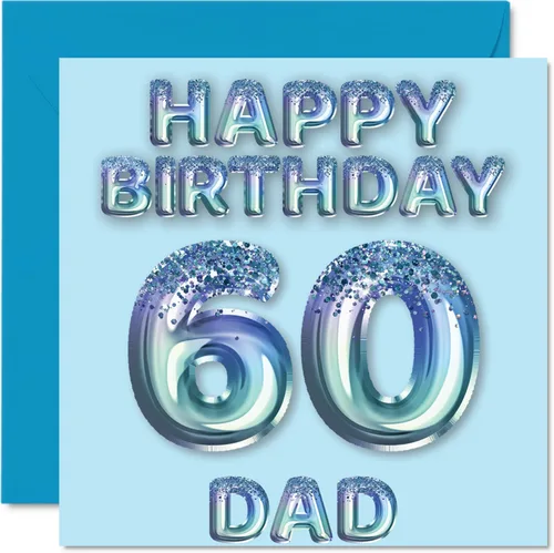 Miniatura 305 de Stuff4 Tarjeta de primer cumpleaños para niños, globo de fiesta con purpurina azul, tarjetas de feliz cumpleaños para niño de 1 año, nieto, hijo, 57