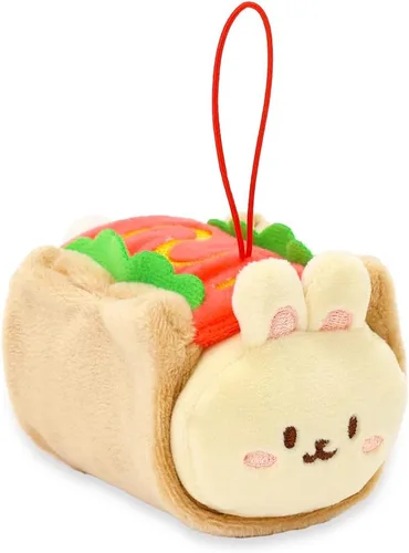 Anirollz Llavero de peluche de animal de peluche – Muñeca de juguete con dije de adorno | Suave, esponjoso, cálido, lindo, cómodo, seguro | Traje de
