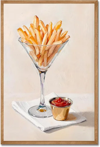 Miniatura 15 de Arte de pared para cocina, decoración de pared de café dibujado a mano, pinturas en lienzo de café moderno, póster retro de cafetería, tienda
